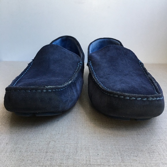 Ted Baker Men US 13 EU 46 Blue Leather Loafers - Picture 3 of 13